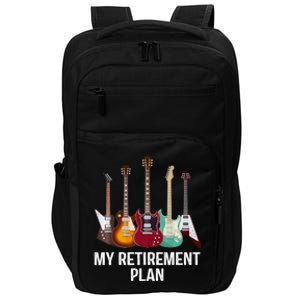 My Retirement Plan Guitar Gift Music Players Guitarist Impact Tech Backpack