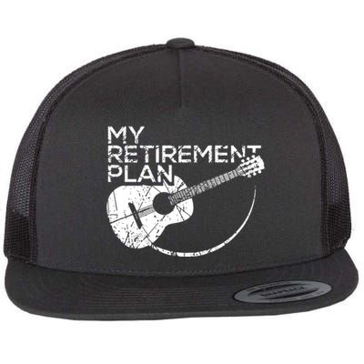 My Retirement Plan Guitar Flat Bill Trucker Hat