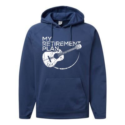 My Retirement Plan Guitar Performance Fleece Hoodie