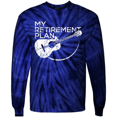 My Retirement Plan Guitar Tie-Dye Long Sleeve Shirt