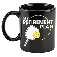 My Retirement Plan Funny Pickleball Slogan Gift 11oz C Handle Ceramic Mug