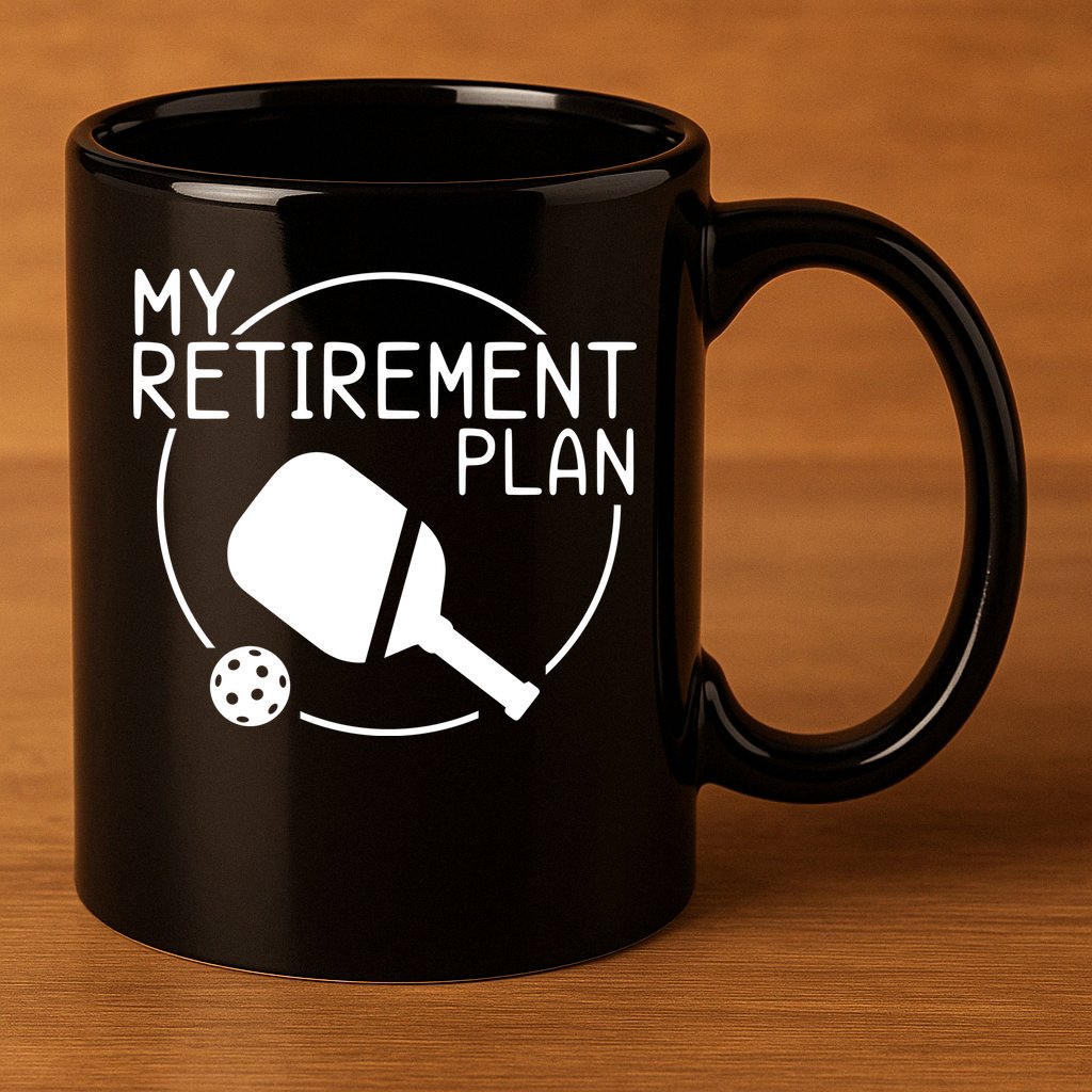 My Retirement Plan Pickleball 11oz C Handle Ceramic Mug