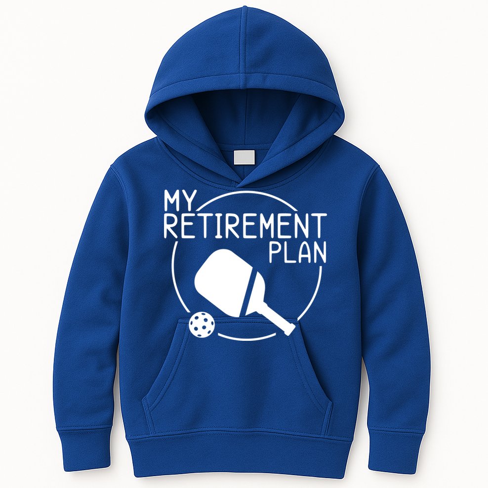 My Retirement Plan Pickleball Kids Hoodie