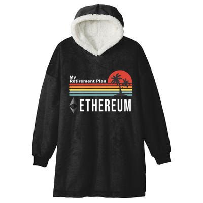 My Retirement Plan Ethereum Sunset Hooded Wearable Blanket