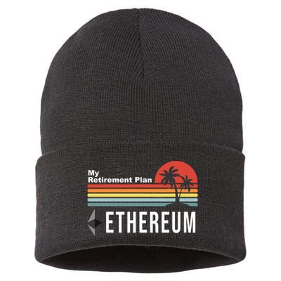 My Retirement Plan Ethereum Sunset Sustainable Knit Beanie