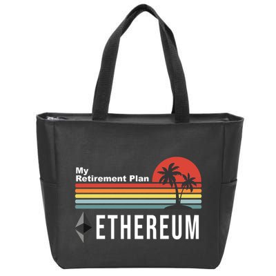 My Retirement Plan Ethereum Sunset Zip Tote Bag