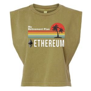 My Retirement Plan Ethereum Sunset Garment-Dyed Women's Muscle Tee