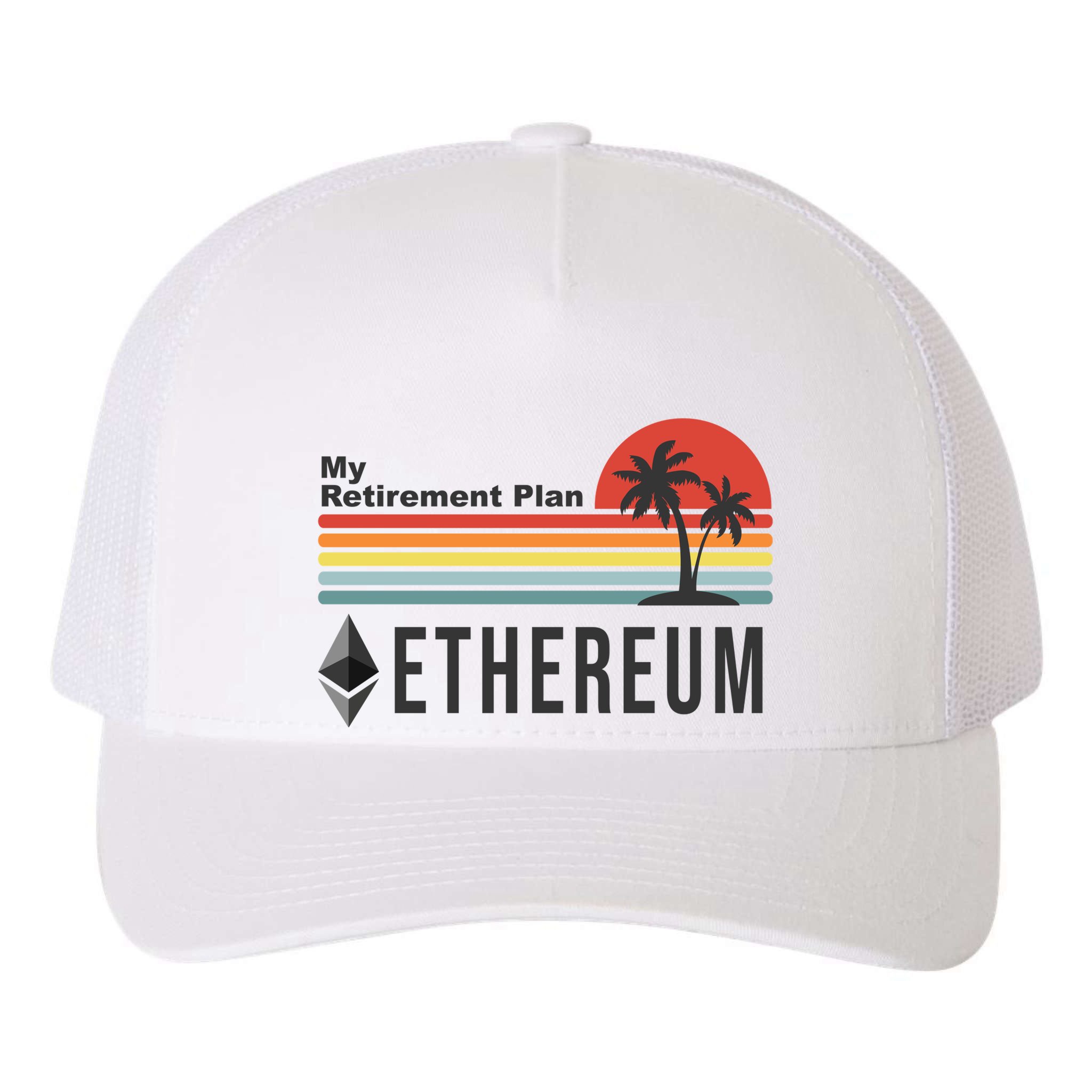 My Retirement Plan Ethereum Sunset Yupoong Adult 5-Panel Trucker Hat