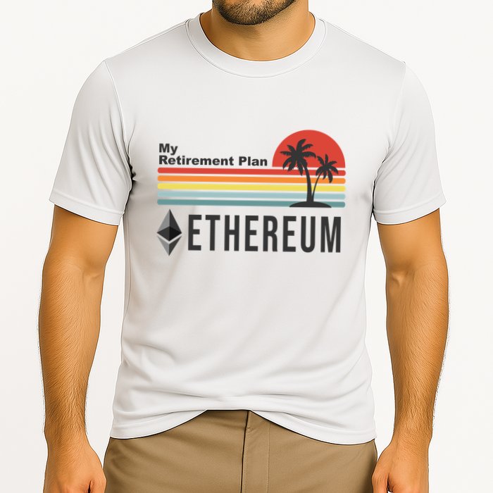 My Retirement Plan Ethereum Sunset Cooling Performance Crew T-Shirt