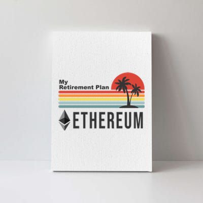 My Retirement Plan Ethereum Sunset Canvas