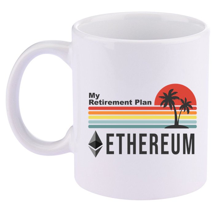 My Retirement Plan Ethereum Sunset 11oz C Handle Ceramic Mug