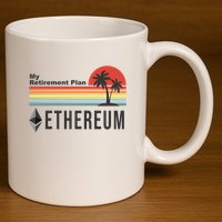 My Retirement Plan Ethereum Sunset 11oz C Handle Ceramic Mug