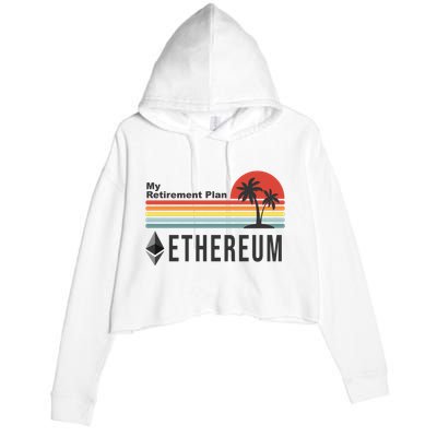 My Retirement Plan Ethereum Sunset Crop Fleece Hoodie