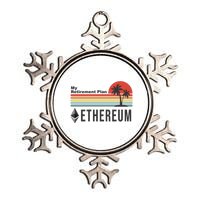 My Retirement Plan Ethereum Sunset Metallic Star Ornament