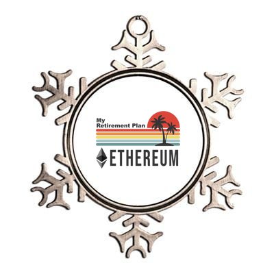 My Retirement Plan Ethereum Sunset Metallic Star Ornament