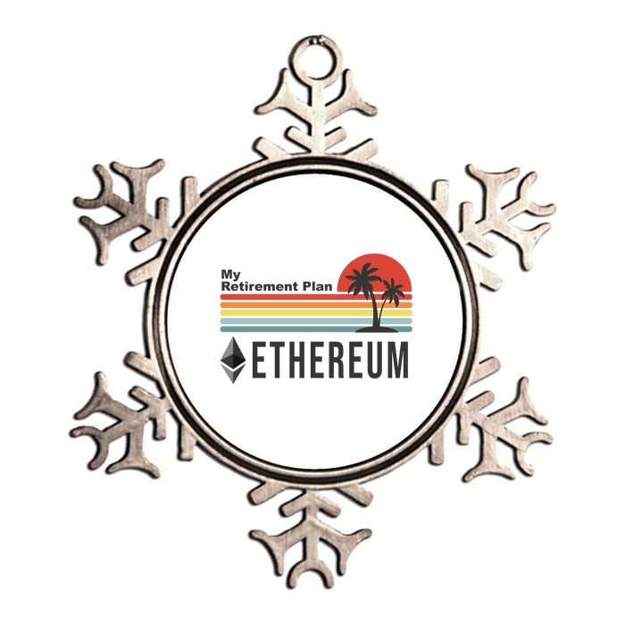 My Retirement Plan Ethereum Sunset Metallic Star Ornament