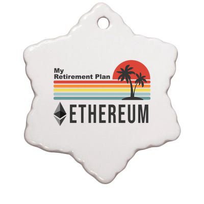 My Retirement Plan Ethereum Sunset Ceramic Star Ornament