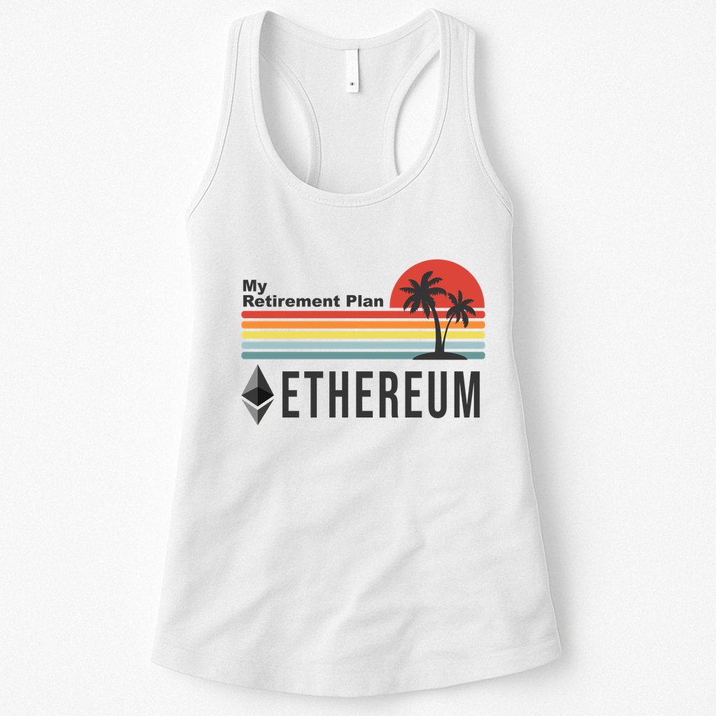 My Retirement Plan Ethereum Sunset Womens Tank Top