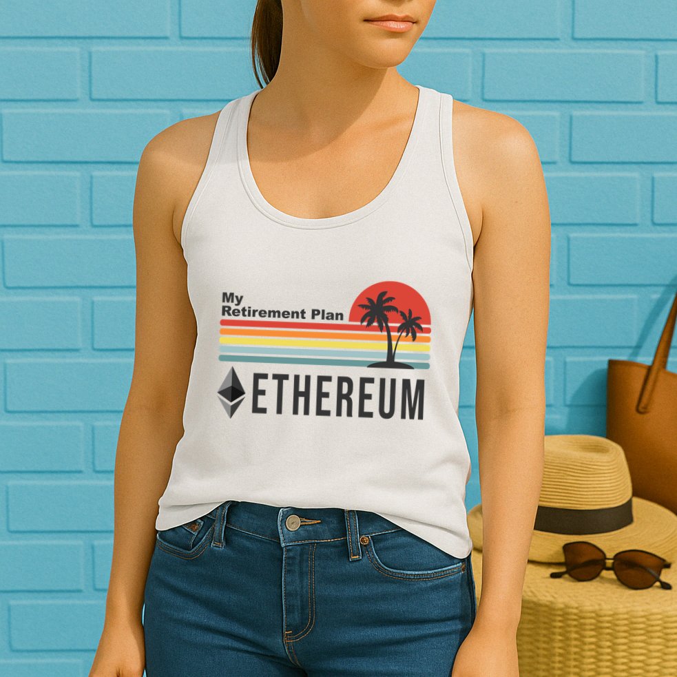 My Retirement Plan Ethereum Sunset Womens Tank Top