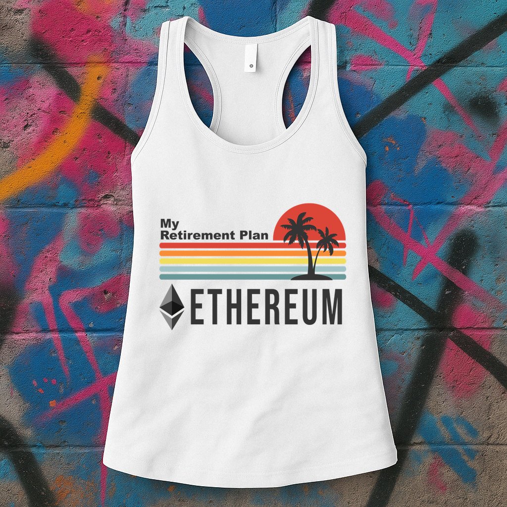 My Retirement Plan Ethereum Sunset Womens Tank Top