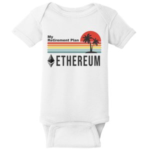 My Retirement Plan Ethereum Sunset Baby Bodysuit