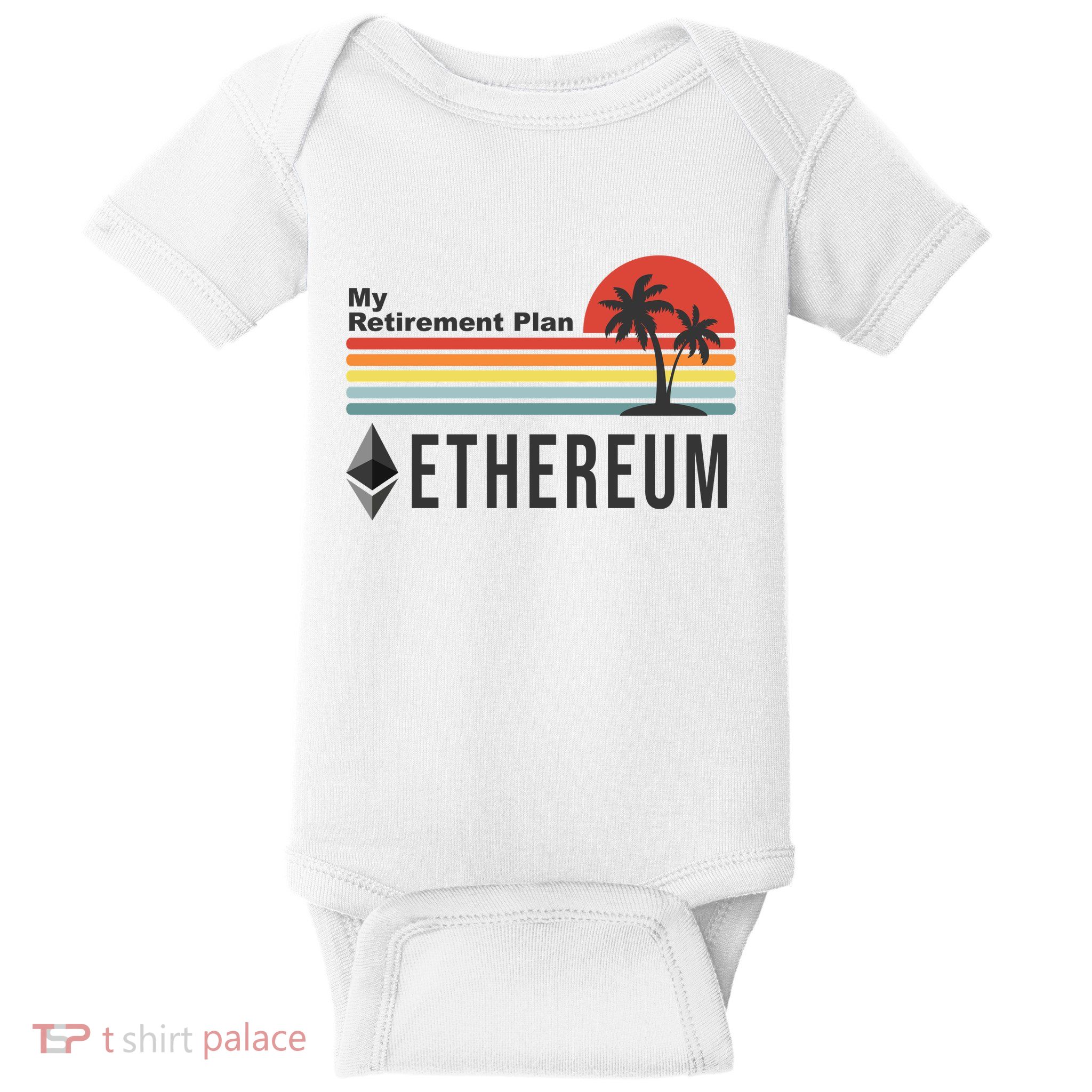 My Retirement Plan Ethereum Sunset Baby Bodysuit