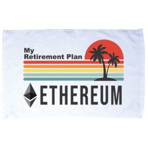 My Retirement Plan Ethereum Sunset Microfiber Hand Towel