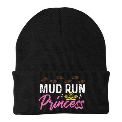 Mud Run Princess For A Mudding Mudder Trail Running Lover Knit Cap Winter Beanie
