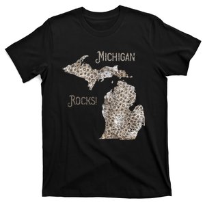 Michigan Rocks Petoskey Stone Hunting Great Lakes State T-Shirt