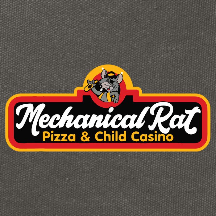 Mechanical Rat Pizza & Child Casino Cotton Canvas Backpack