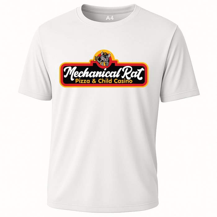 Mechanical Rat Pizza & Child Casino Cooling Performance Crew T-Shirt