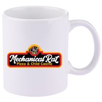 Mechanical Rat Pizza & Child Casino 11oz C Handle Ceramic Mug