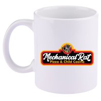 Mechanical Rat Pizza & Child Casino 11oz C Handle Ceramic Mug