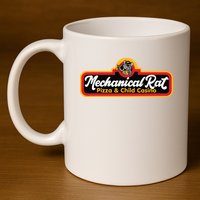Mechanical Rat Pizza & Child Casino 11oz C Handle Ceramic Mug