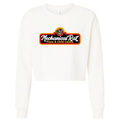 Mechanical Rat Pizza & Child Casino Cropped Pullover Crew