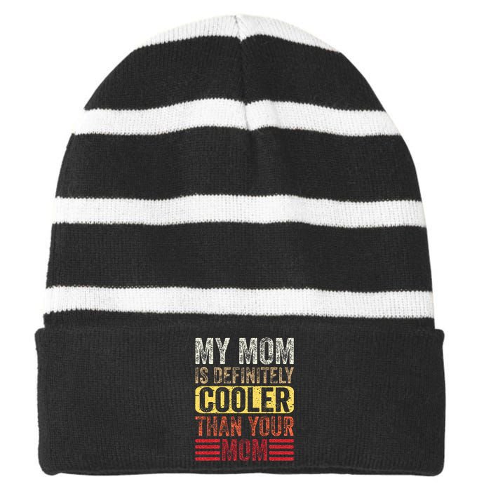 My Retirement Plan Cycling Striped Beanie with Solid Band