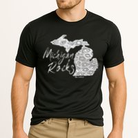 MICHIGAN ROCKS PETOSKEY STONE Cooling Performance Crew T-Shirt