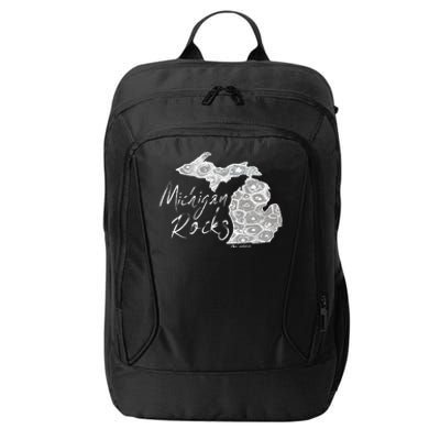 MICHIGAN ROCKS PETOSKEY STONE City Backpack