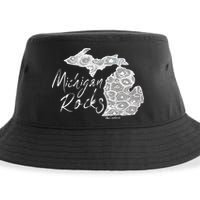 MICHIGAN ROCKS PETOSKEY STONE Sustainable Bucket Hat