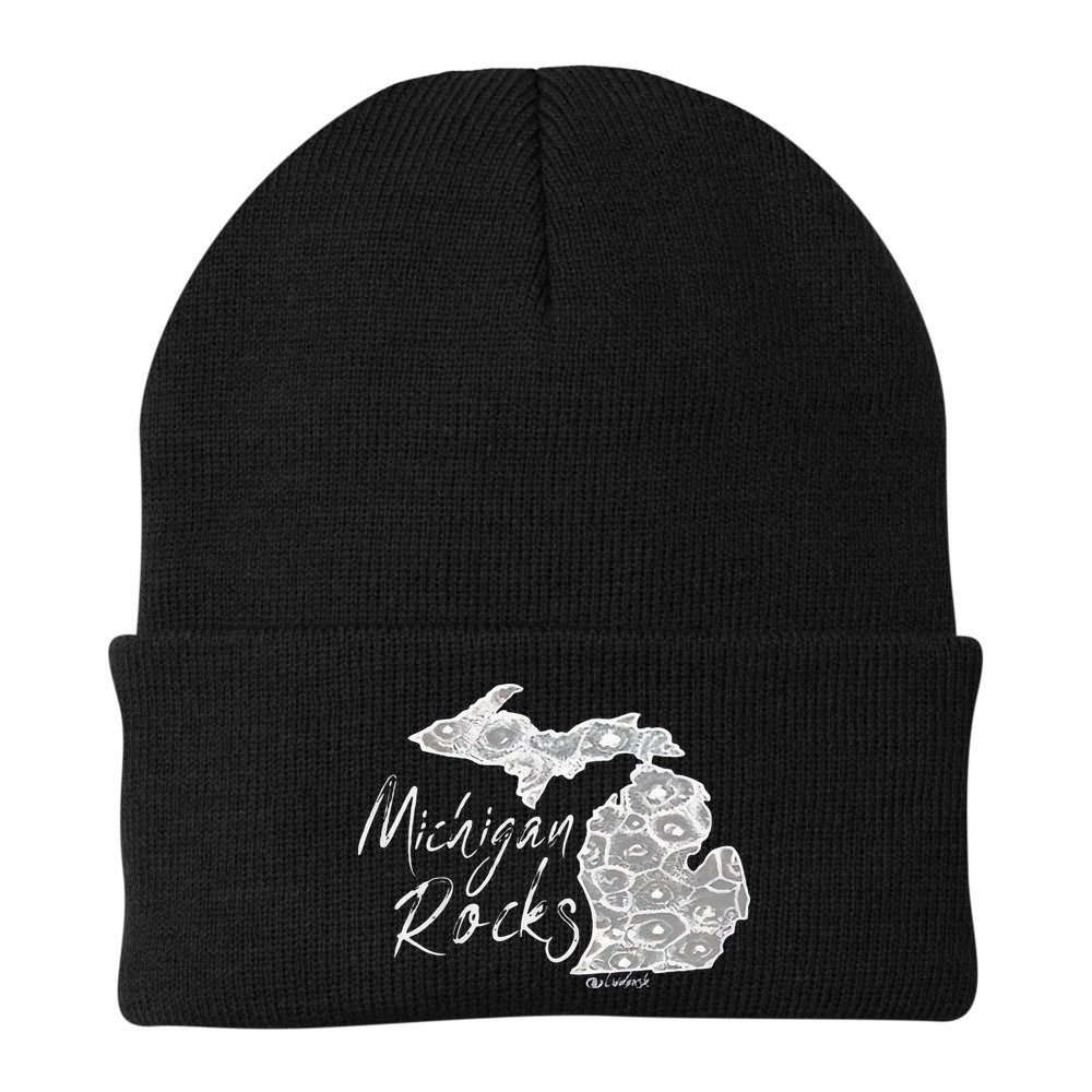 MICHIGAN ROCKS PETOSKEY STONE Beanie