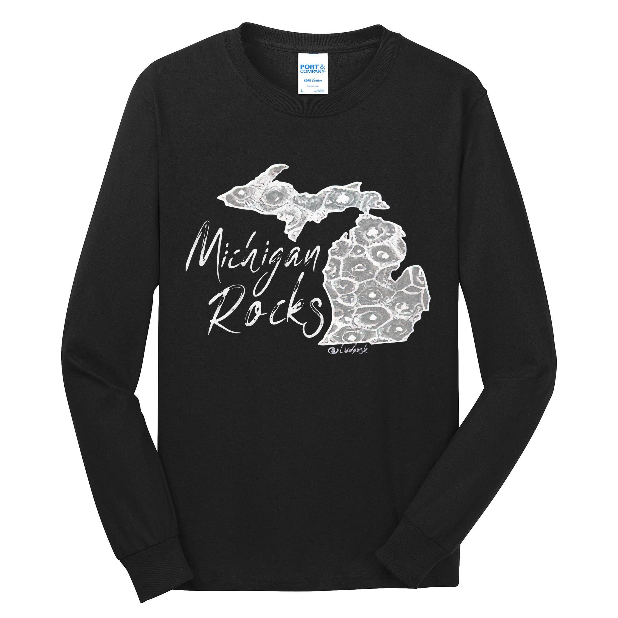 MICHIGAN ROCKS PETOSKEY STONE Tall Long Sleeve T-Shirt