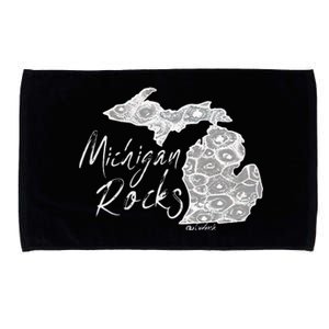 MICHIGAN ROCKS PETOSKEY STONE Microfiber Hand Towel