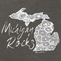 MICHIGAN ROCKS PETOSKEY STONE Cotton Canvas Backpack