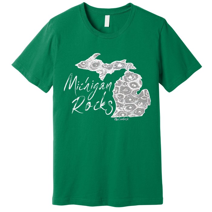 MICHIGAN ROCKS PETOSKEY STONE Premium T-Shirt