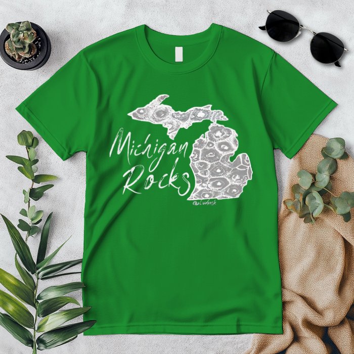 MICHIGAN ROCKS PETOSKEY STONE Premium T-Shirt