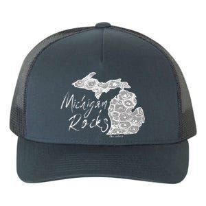 MICHIGAN ROCKS PETOSKEY STONE Yupoong Adult 5-Panel Trucker Hat