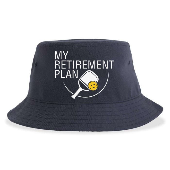 My Retirement Plan Funny Pickleball Sustainable Bucket Hat