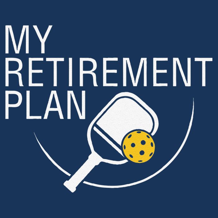 My Retirement Plan Funny Pickleball Button