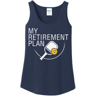 My Retirement Plan Funny Pickleball Ladies Essential Tank