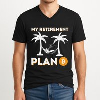 My Retirement Plan B Crypto Btc Trader Bitcoin Investor V-Neck T-Shirt